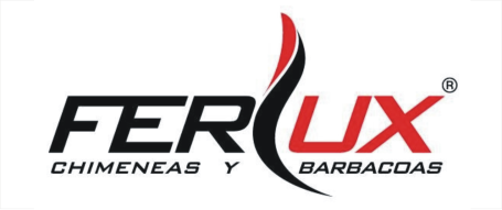 Logo de Fer Lux, empresa dedicada a chimeneas y barbacoas.
